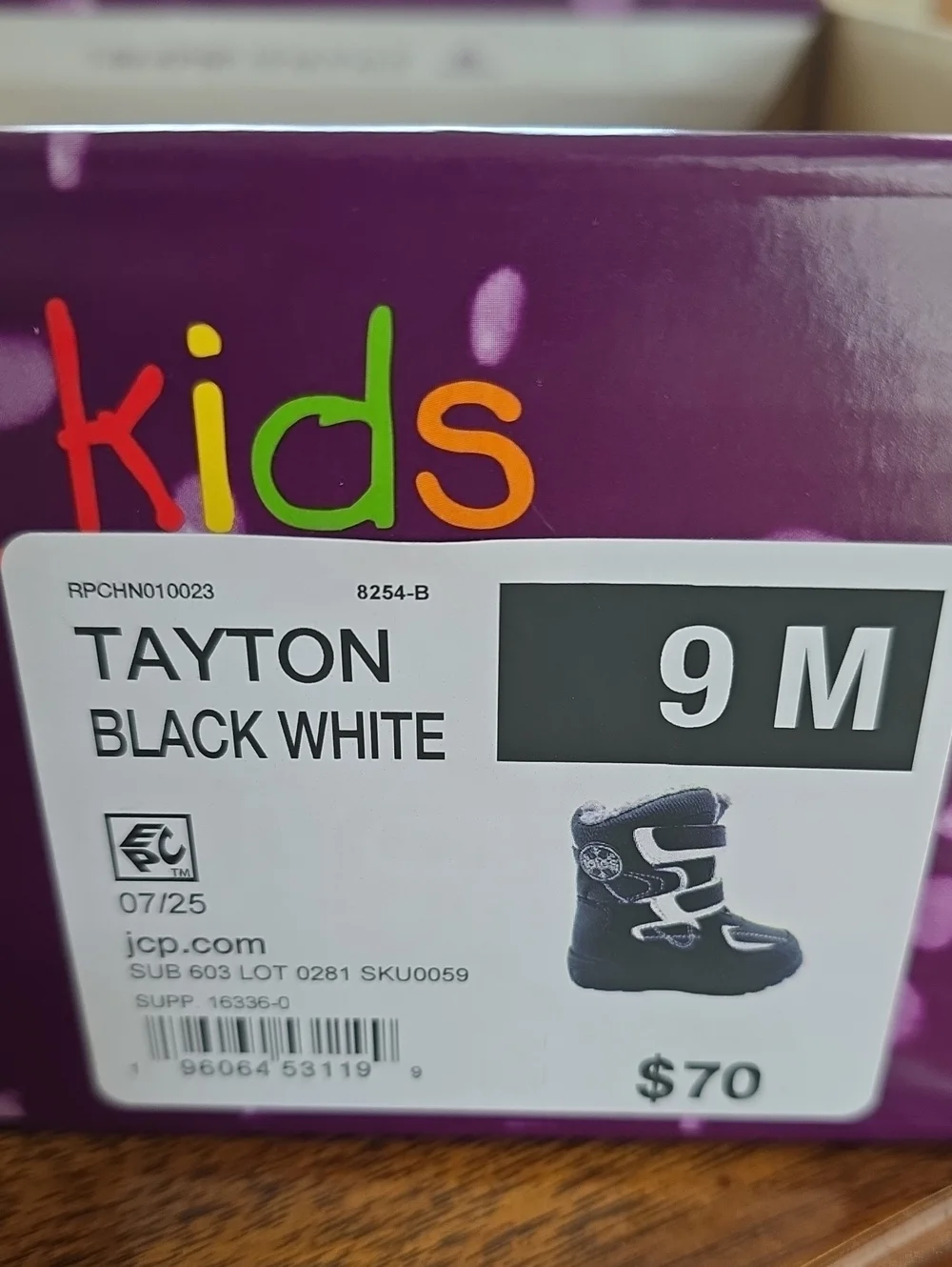 Totes Kids Toddler Boys Tayton Waterproof Insulated Flat Heel Winter Boots Sz 9T